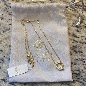 Kendra Scott Gold Q Initial Necklace